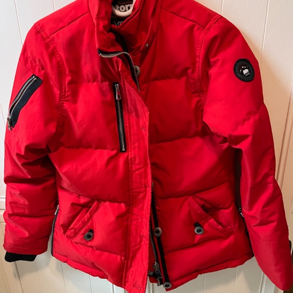 Red puffer jacket (women’s XS) - Picture 3 of 5